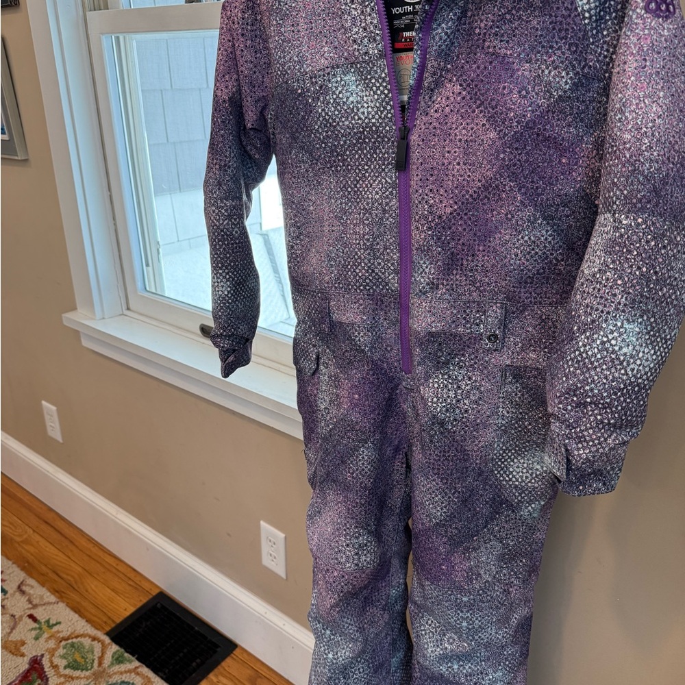 686 Youth Snowsuit in Purple and Black